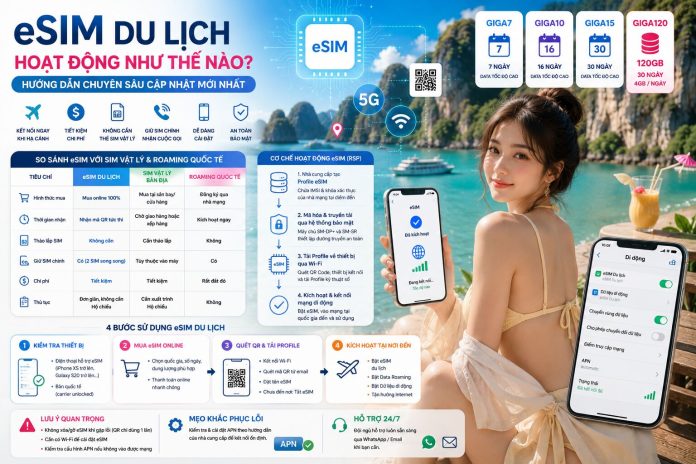 eSIM Du Lịch Hoạt Động Như Thế Nào?