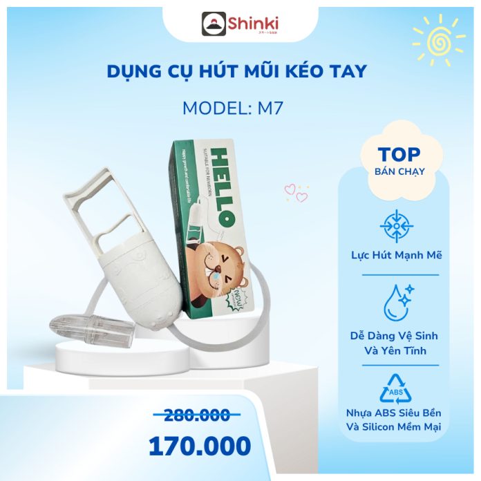Hút mũi chất liệu nhựa nguyên sinh, lực hút mạnh, an toàn cho bé Hút mũi chất liệu nhựa nguyên sinh, lực hút mạnh, an toàn cho bé