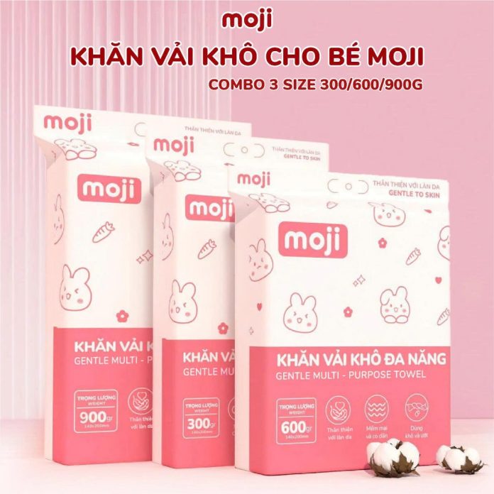 Khăn mặt khô MOJI 600g dành cho bé dùng 1 lần lau khô, lau ướt, khăn giấy khô đa năng Khăn mặt khô MOJI 600g dành cho bé dùng 1 lần lau khô, lau ướt, khăn giấy khô đa năng