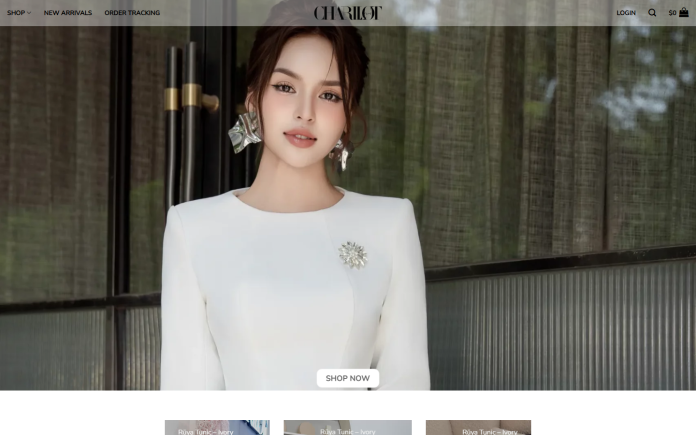 mẫu website thời trang thiết kế - Charllot Design