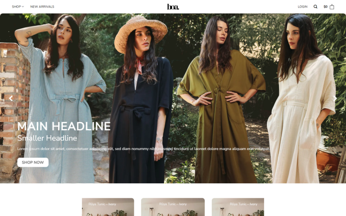 mẫu website local brand thời trang - Old B Company