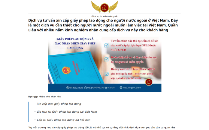 mẫu website làm visa - Dịch Vụ Visa & Định Cư Toàn Quốc